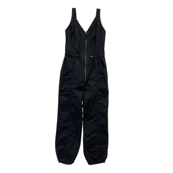 Pistola 'Viva' Black Cotton Jumpsuit Size S - Picture 2 of 4
